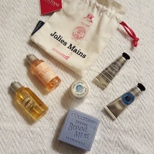 L'Occitane soap, shower oil, lotion bundle
